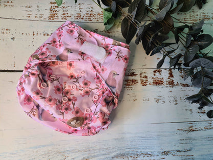 Cherry Blossom Pink Reusable Nappies 