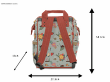 Load image into Gallery viewer, Insect-themed unique baby changing backpack with charming bug illustrations.
