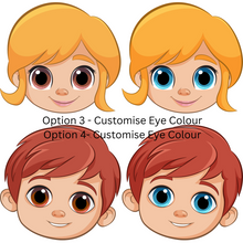 Load image into Gallery viewer, Customised Baby Teeth Keepsake Box Choose Baby Eye Colour
