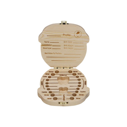 Customised Baby Teeth Keepsake Box inside