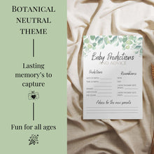 Indlæs billede til gallerivisning Botanical Gender Neutral Baby Shower Games
