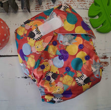 Load image into Gallery viewer, Green Cheeks Cloth Nappy Animals Birthday Party
