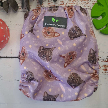 Green Cheeks Cloth Nappy Animals