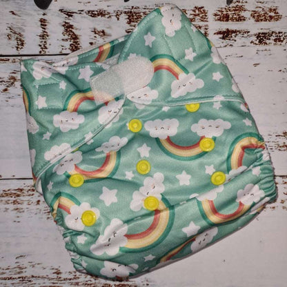 Green Cheeks Cloth Hemp Reusable Nappy