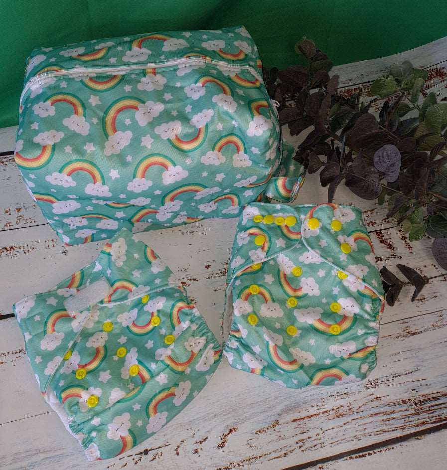 Green Cheeks Wet Bag Swimming Bags Cloth Nappy Bags