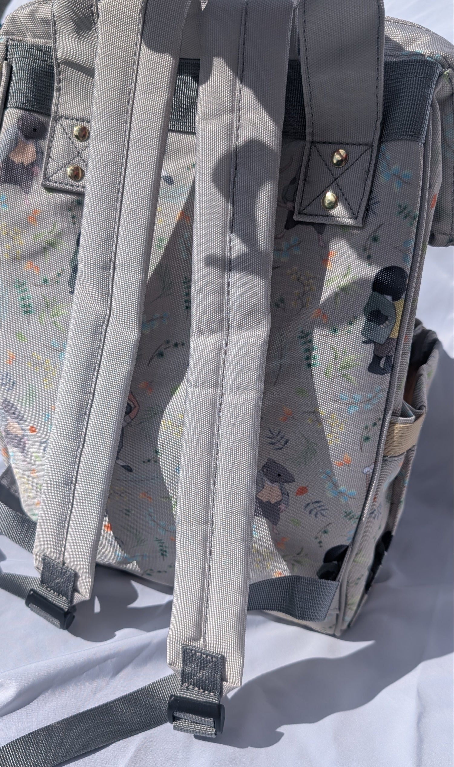 Baby Backpack from the back inspired by Wind In the Willows