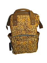 Load image into Gallery viewer, Leopard Animal Print Baby Nappy Changing Bag Backpack
