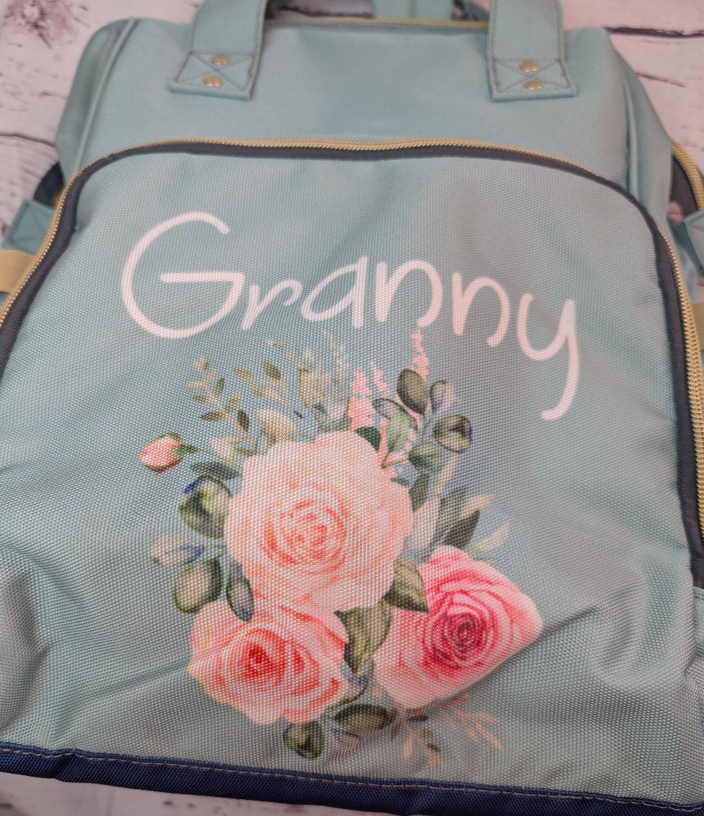 Personalised Baby Changing Bag for Granny