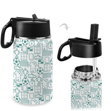 Load image into Gallery viewer, Kids Stainless Steel Water Bottle with Straw 350ml
