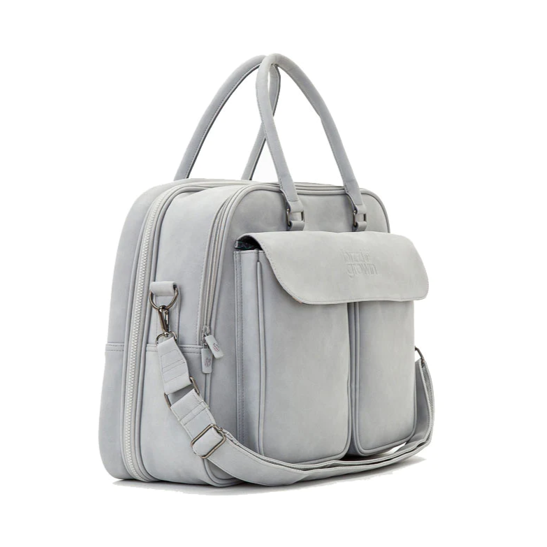 Grey Baby Change Bag with Cot Handbag Style