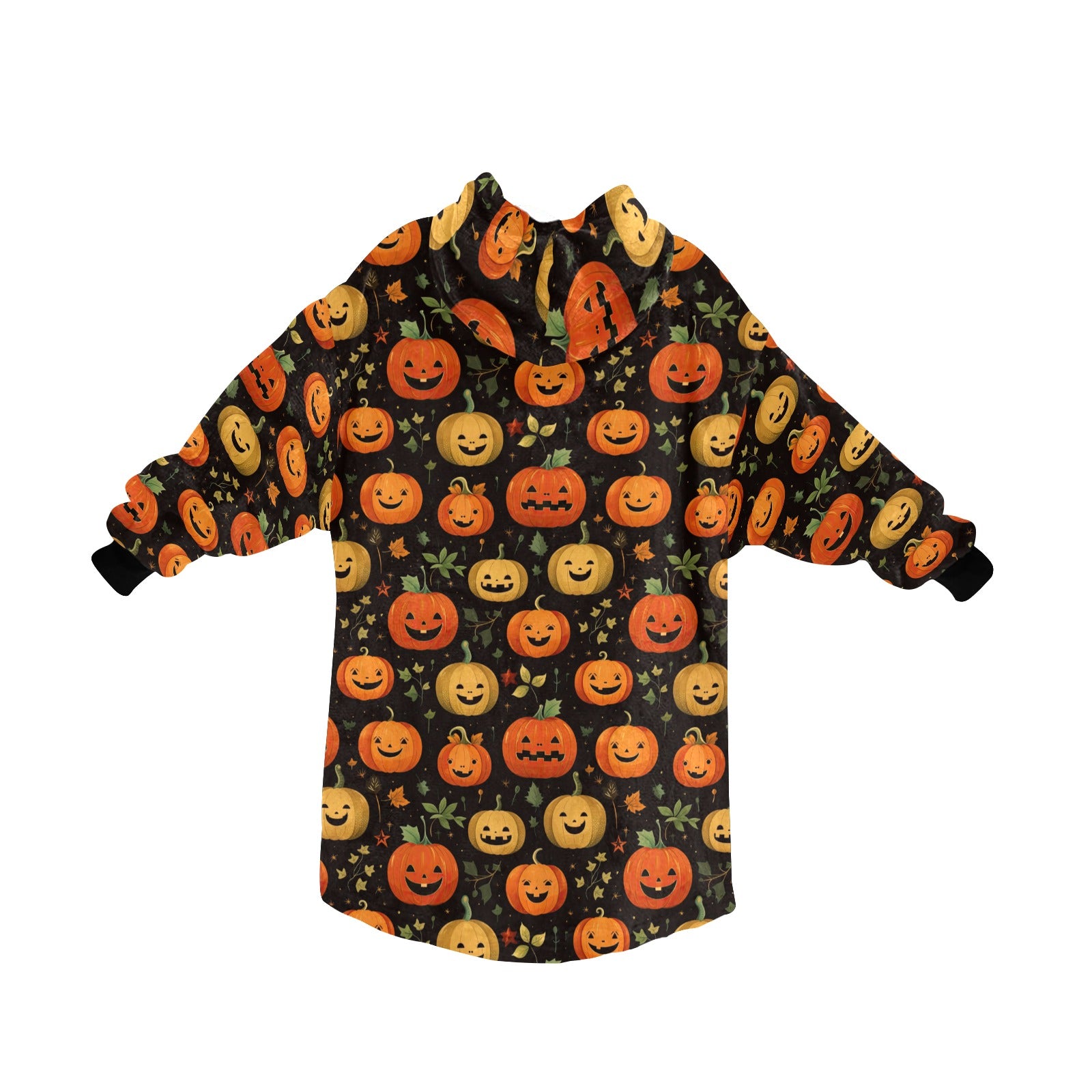 Jack O Pumpkin Halloween Family Hooded Blanket