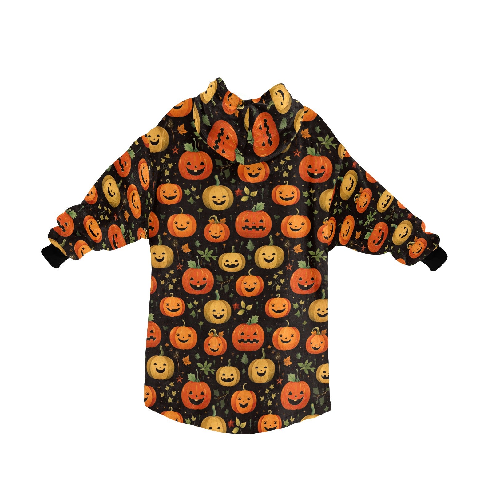 Jack O Pumpkin Halloween Family Hooded Blanket