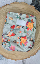 Load image into Gallery viewer, All In Two Insects Cloth Nappy with Velcro
