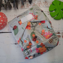 Load image into Gallery viewer, Creeping It Real Insects Cloth Nappy Green Cheeks
