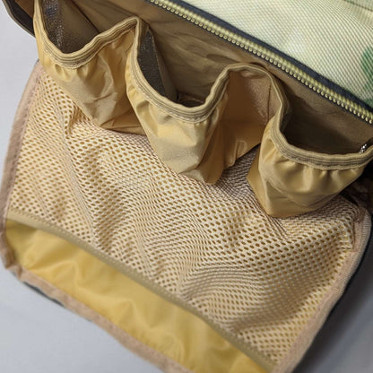 Close up of Green Cheeks Changing Bag