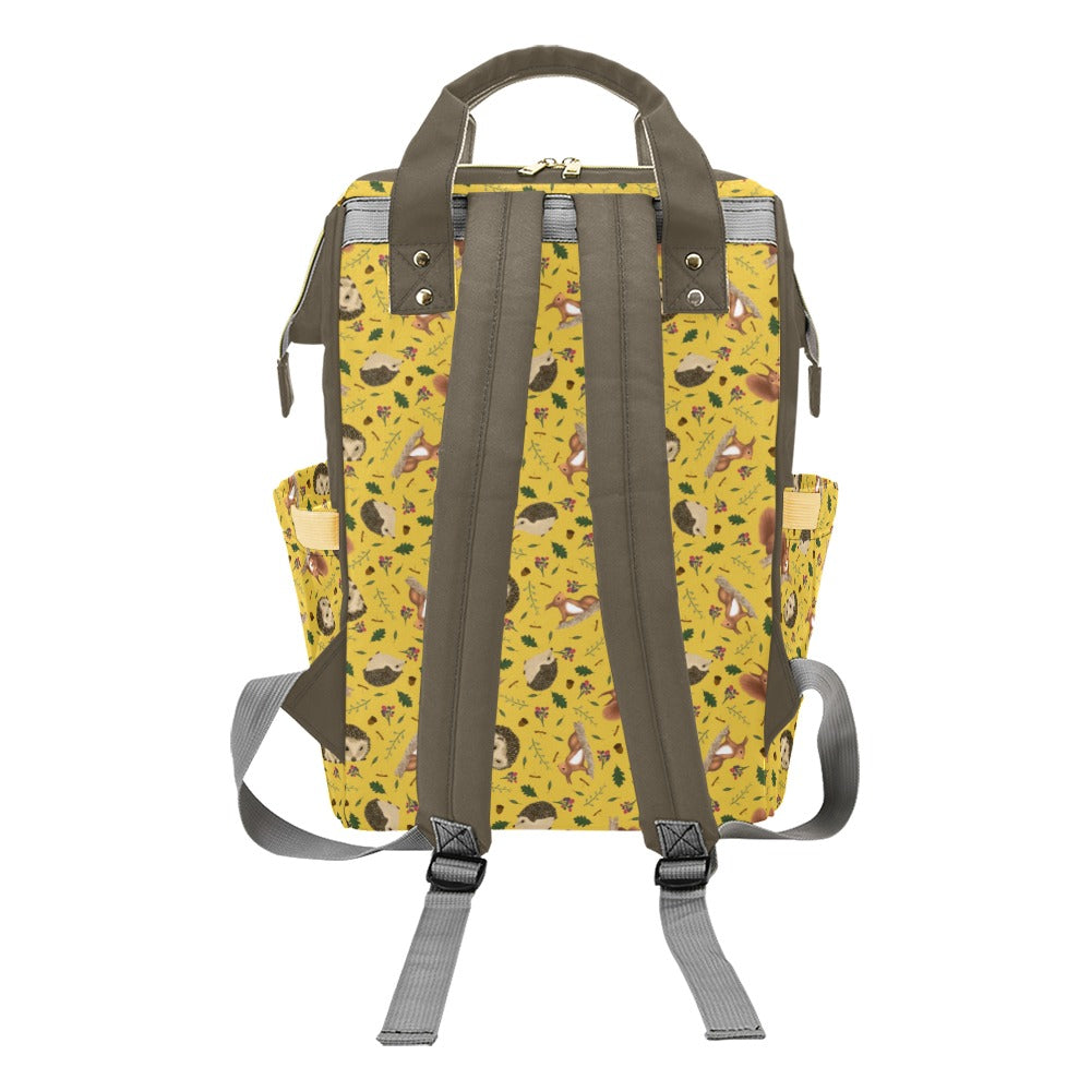 Autumn Hedgehogs Nappy Changing Backpack