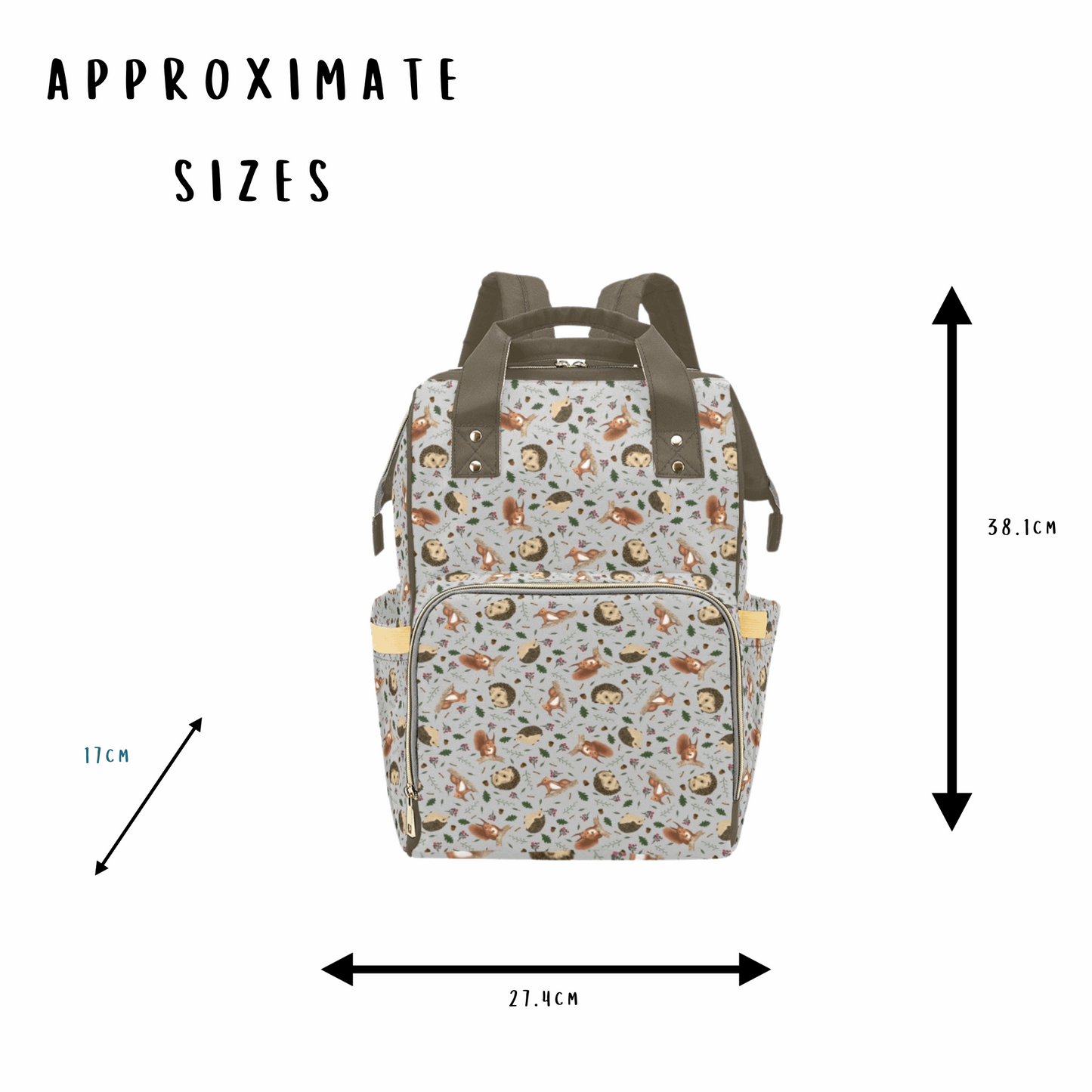 Autumn Creatures - Multi-Function Baby Changing Backpack Bag - Hedge Over Heels