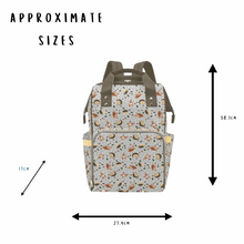 Load image into Gallery viewer, Autumn Creatures - Multi-Function Baby Changing Backpack Bag - Hedge Over Heels
