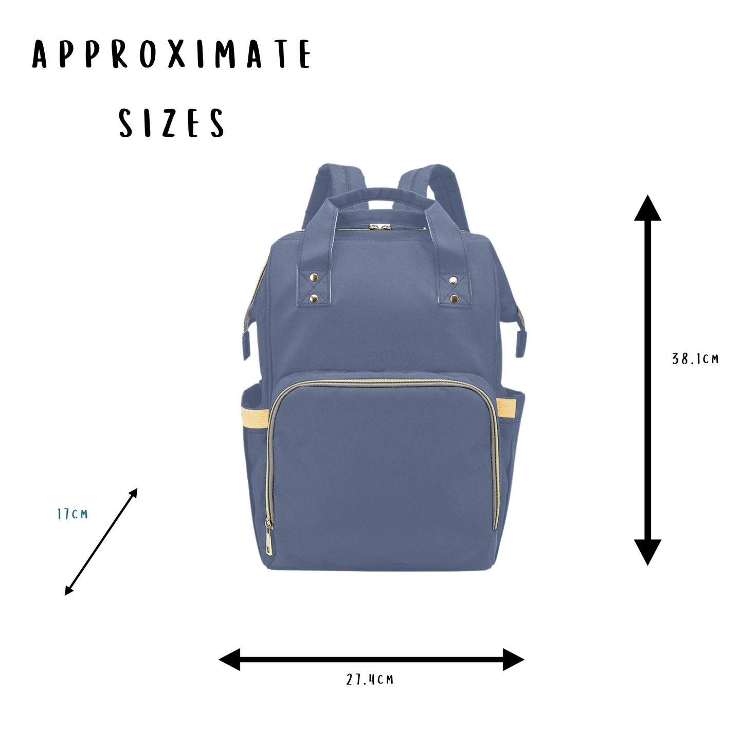Nova Blue Baby Changing Bag - Multi-Function Diaper Backpack/Diaper Bag