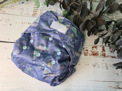 Nautical Reusable Nappy Wrap