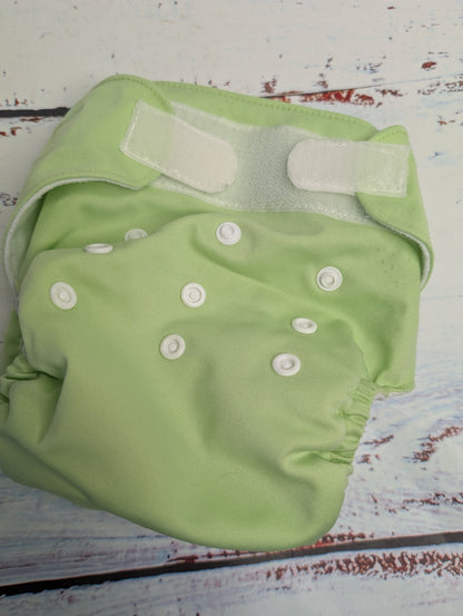 Green Pre Loved Cloth Nappy