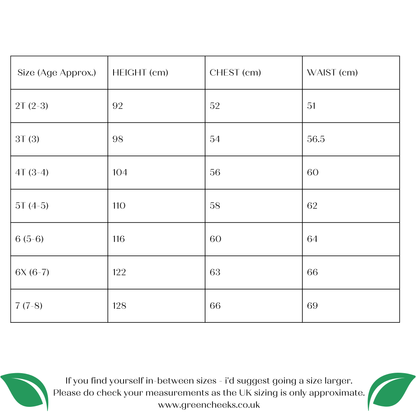 Siz e Chart