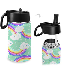 Load image into Gallery viewer, Kids Stainless Steel Water Bottle with Straw 350ml
