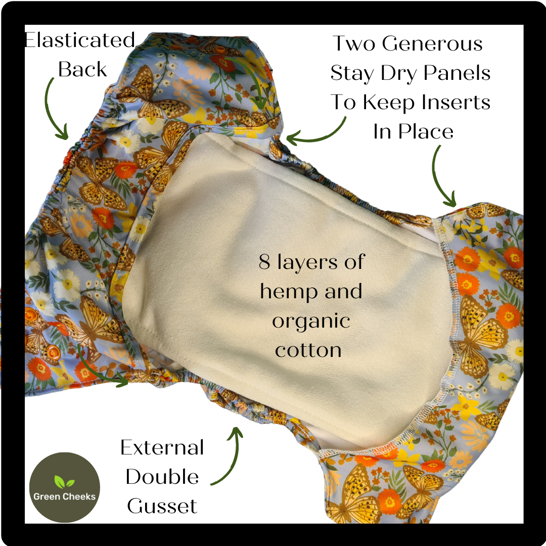 Reusable Nappies for Babies, to Toddlers, One Size 