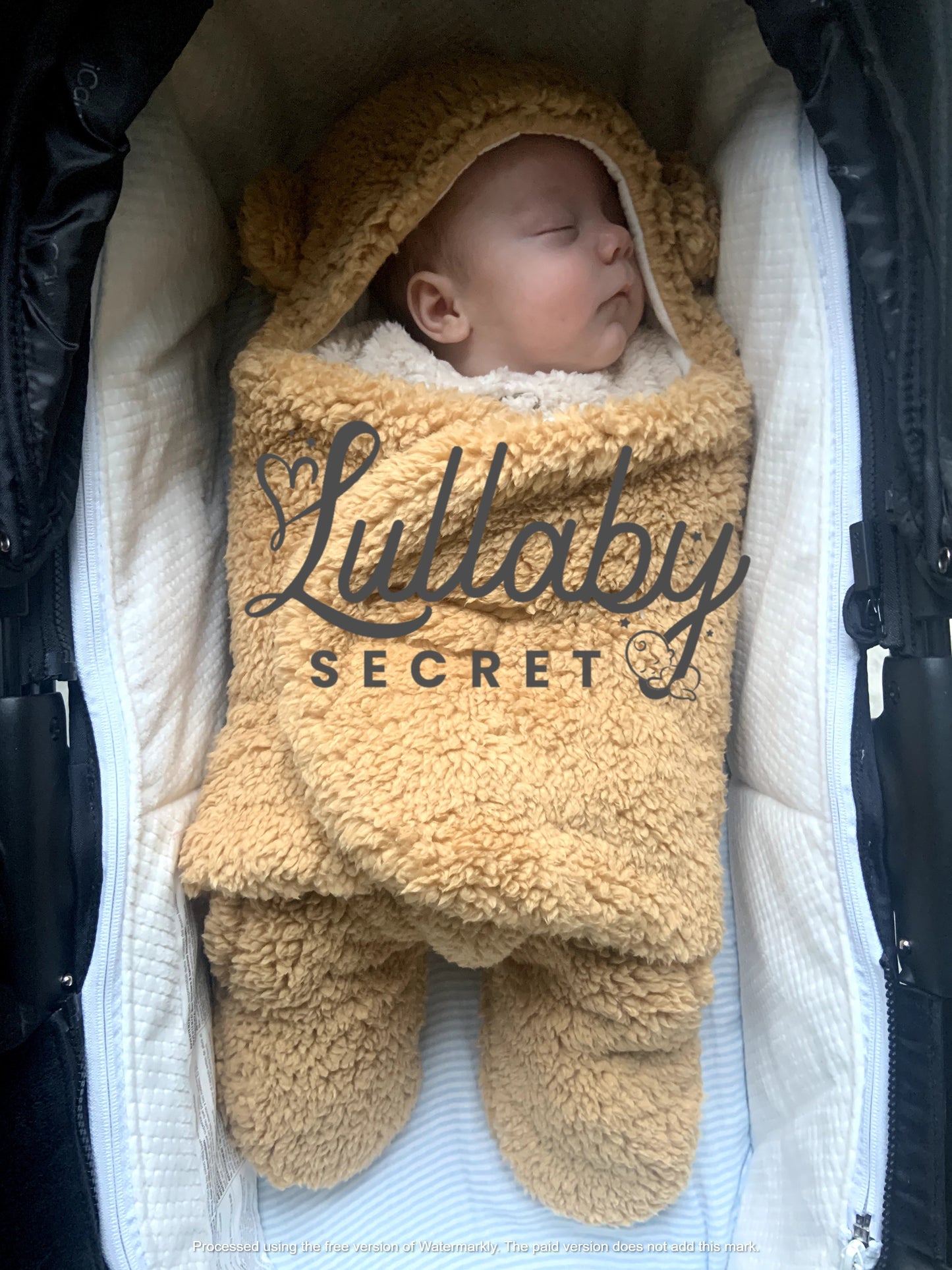 Warm & Cosy | Teddy Pram Suit Swaddle Wrap for Babies | 2 Sizes Newborn - 6 Months