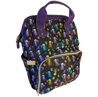 Black & Purple Alternative Baby Changing Bag