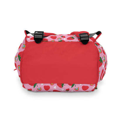 Pink & Fruity Multi-Function Baby Changing Backpack Bag