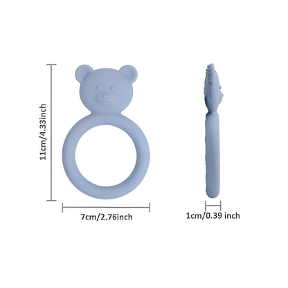 Teddy Bear Baby Teething Ring Size 
