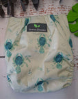 Green Turtle Green Cheeks Cloth Nappy