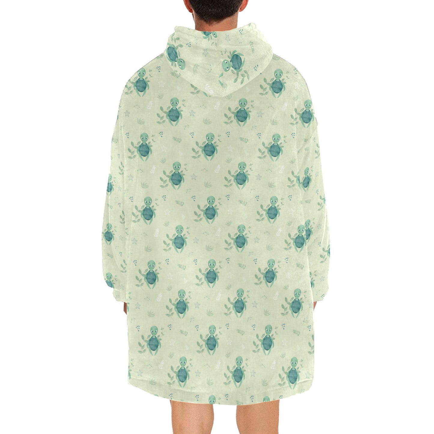 Turtle Recall Fleece Hooded Blanket