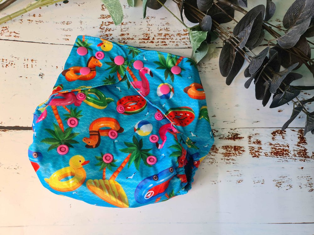 All In Two Part Reusable Cloth Nappies – Eco - Friendly &amp; Ultra - Absorbent - Green Cheeks - cloth nappy