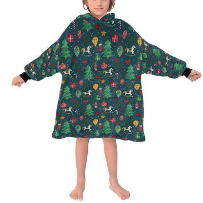 And So This Is Christmas - Hooded Blanket - Green Cheeks - Blanket
