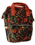 Autumn Mushrooms Baby Nappy Bag - S(Mush)y - Green Cheeks - Diaper Bag