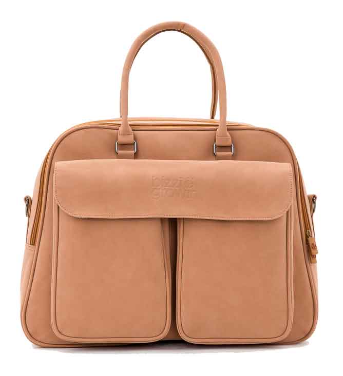 Baby Travel Crib Changing Bag - Vegan Leather Porcini - Pod® - Green Cheeks - Changing Bag
