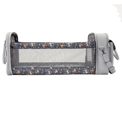 Baby Travel Crib Changing Bag - Vegan Leather Whisper Grey - Pod® - Green Cheeks - Changing Bag
