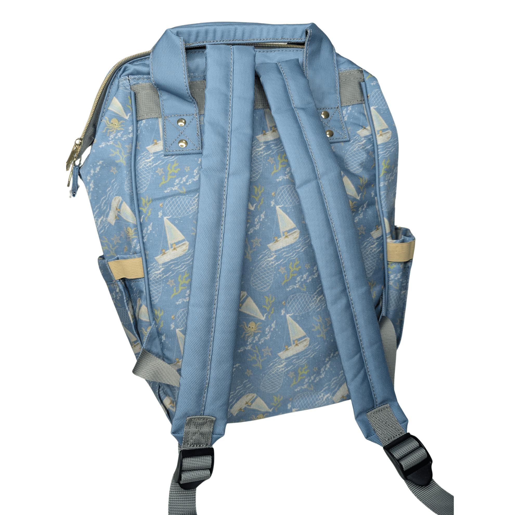 Bait Scot Baby Changing Bag | Nautical & Practical Nappy Bag - Green Cheeks - Diaper Bag