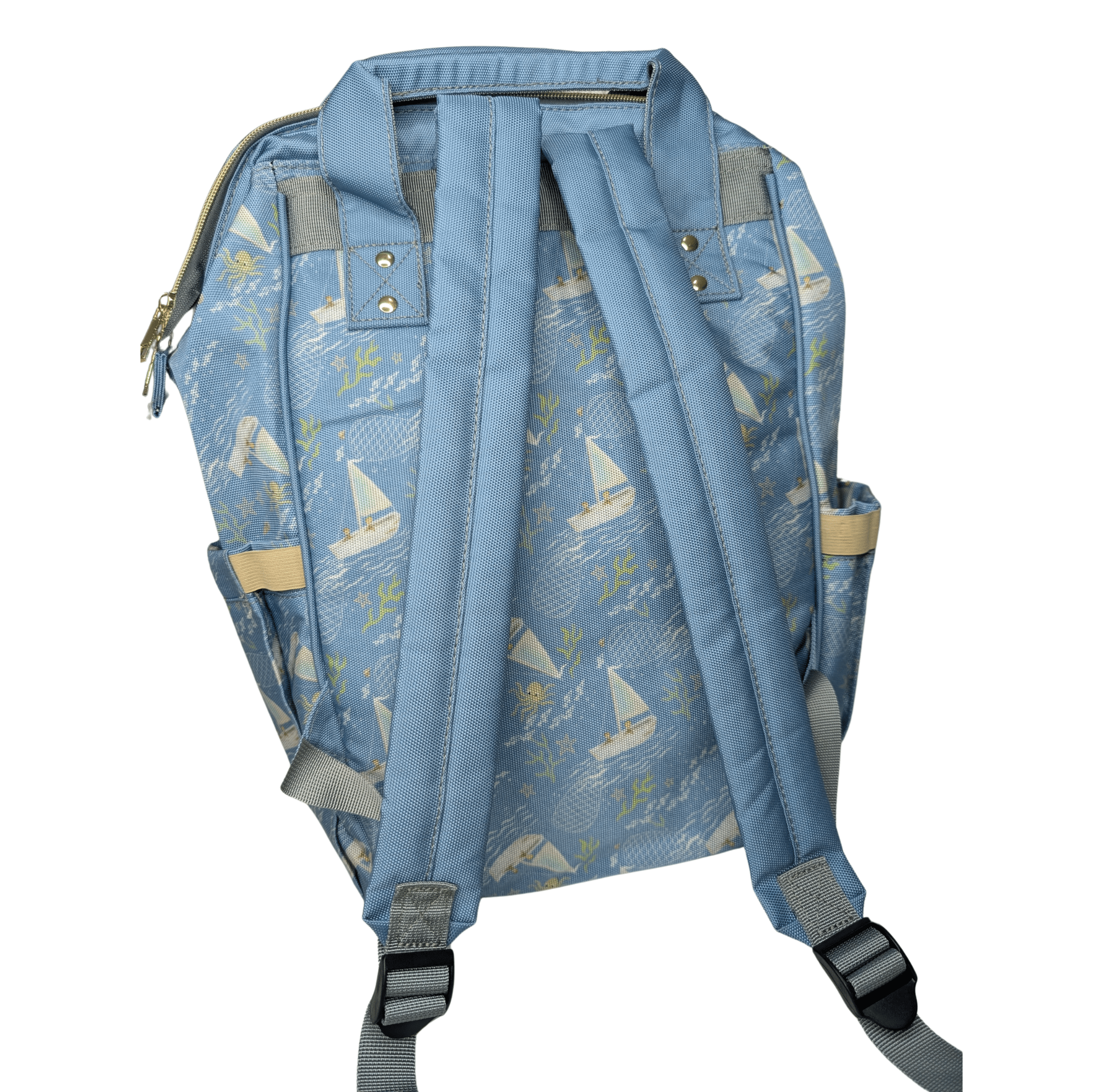 Bait Scot Baby Changing Bag | Nautical & Practical Nappy Bag - Green Cheeks - Diaper Bag