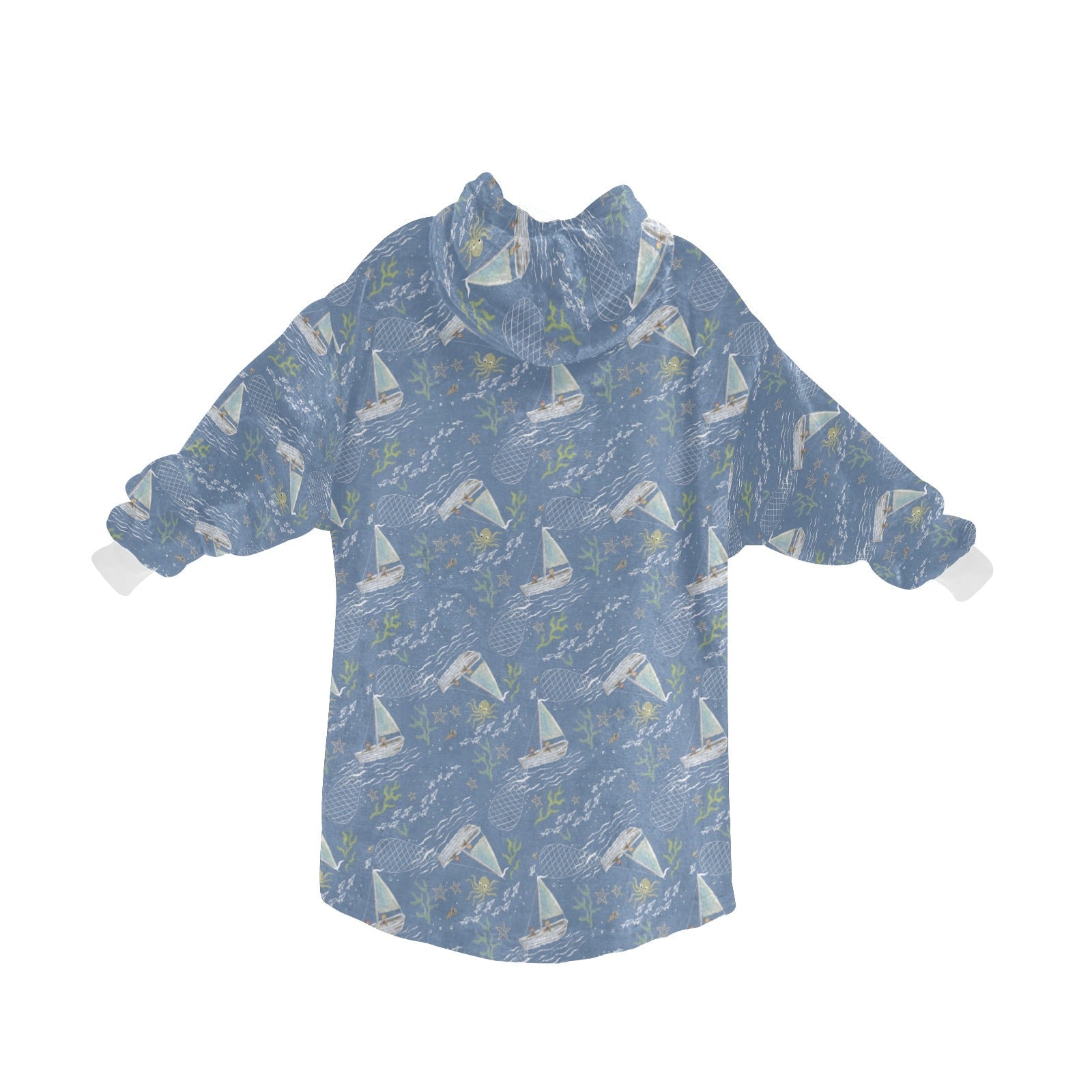 Bait Scot - Hooded Blanket - Green Cheeks - Blanket