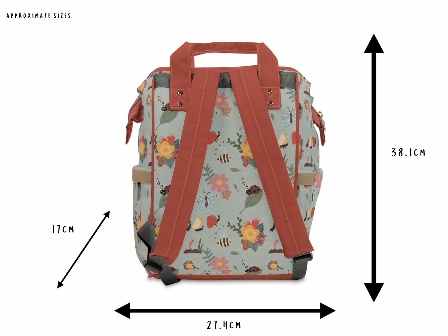Bugs Ball Baby Changing Bag - Creepin' It Real - Green Cheeks - Diaper Bag