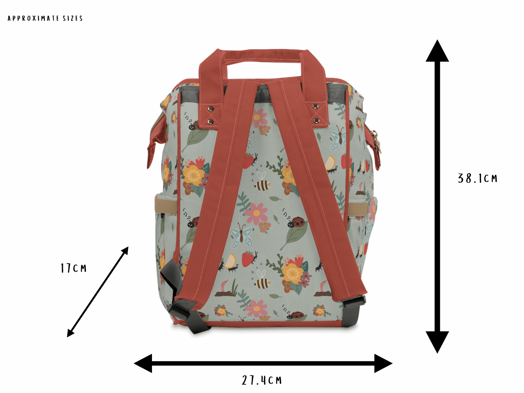 Bugs Ball Baby Changing Bag - Creepin' It Real - Green Cheeks - Diaper Bag