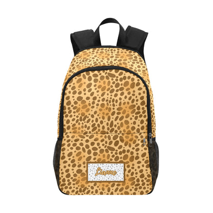 Personalised School Bag with Unique Patterns - Leopard Animal Print