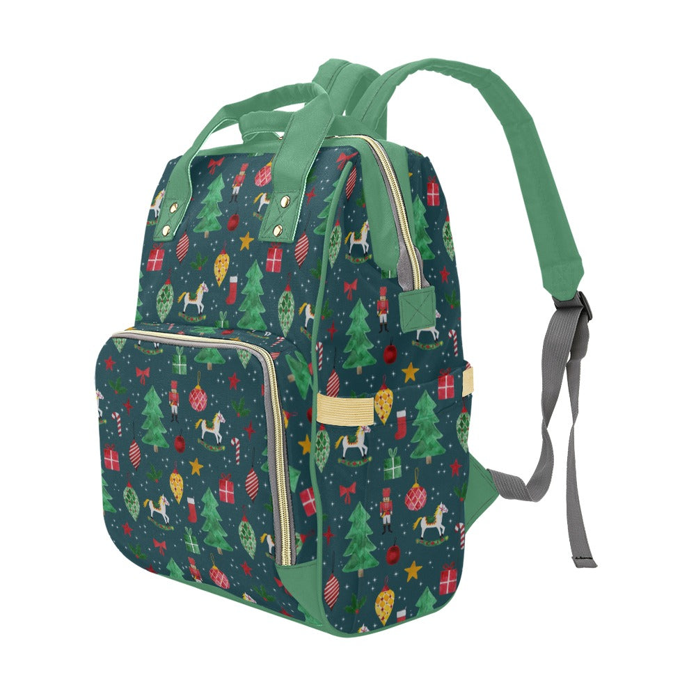 And So This Is Christmas Nappy Bag Multi-Function Diaper Backpack/Diaper Bag