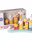 Classic My 1st Wooden Unicorn Number Stacker - Green Cheeks - Baby & Toddler