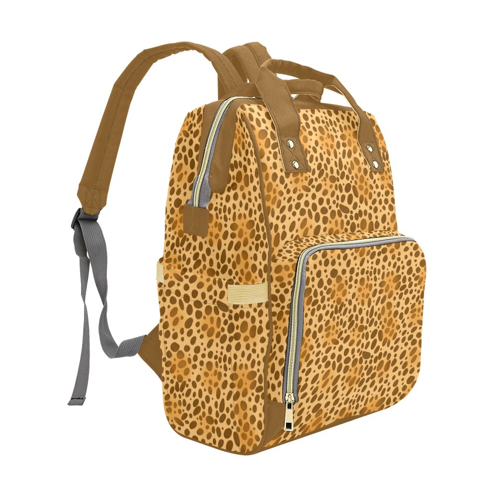 Lequeen leopard diaper store bag