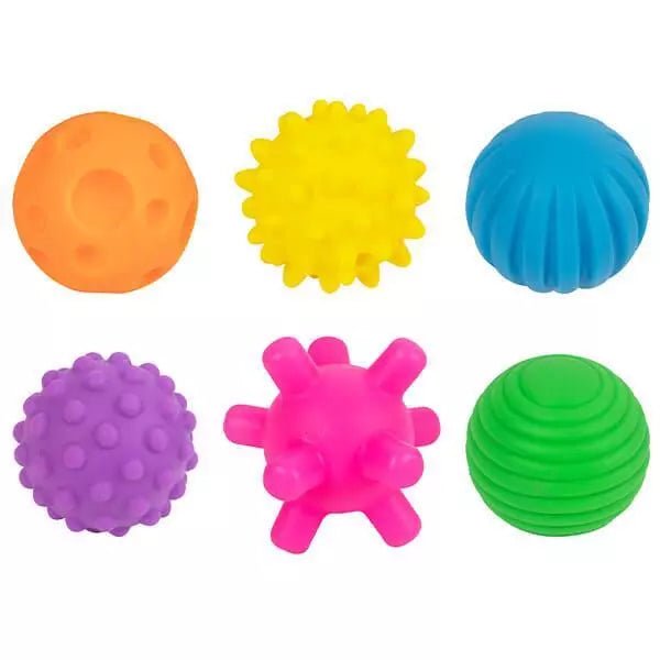 First Steps Sensory Balls 6 Pack - Early Years Play for Baby - Green Cheeks - Baby Toys & Activity Equipment