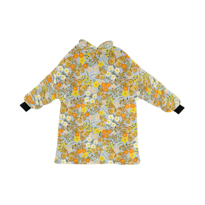 Flutterby Baby - Hooded Blanket - Green Cheeks - Blanket